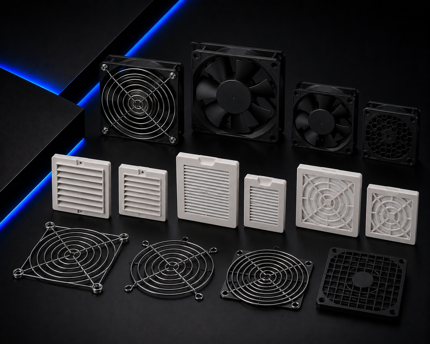 PANEL COOLING FANS, FILTERS & GRILLS